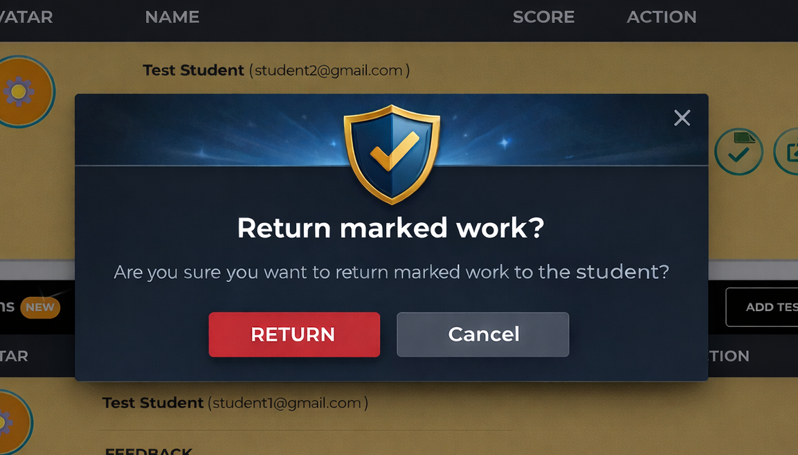 Return Work Interface